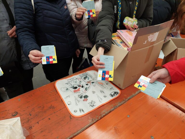 Ukrainische Familien mit Essen versorgt