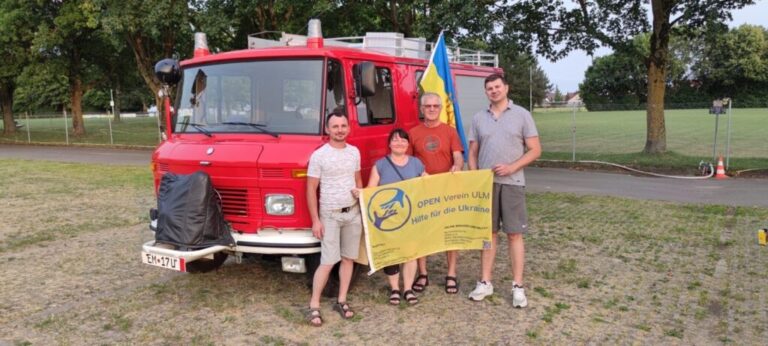 Ein Feuerwehrauto für die Ukraine
